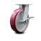 Service Caster 8 Inch Kingpinless Poly on Aluminum Wheel Swivel Caster with Brake SCC SCC-KP30S820-PAR-SLB - alternate 2